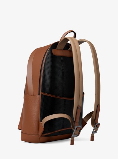 Jet Set Pebbled Leather Backpack in LUGGAGE | Michael Kors
