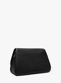 Bolso messenger Holmes extragrande convertible de piel granulada