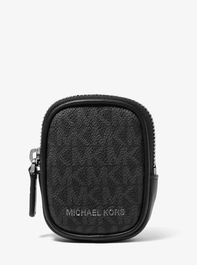 Hudson Logo Camera Bag With Pouch in BLACK | Michael Kors