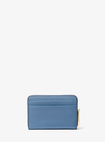 Jet Set Small Pebbled Leather Wallet in FRENCH BLUE | Michael Kors
