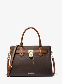 Sac &agrave; main Hamilton de taille moyenne &agrave; logo