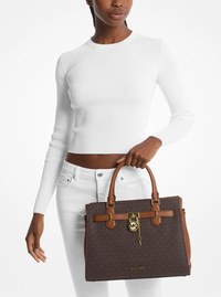 Landon Medium Logo Satchel