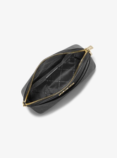 Jet Set Travel Medium Dome Crossbody Bag in BLACK | Michael Kors