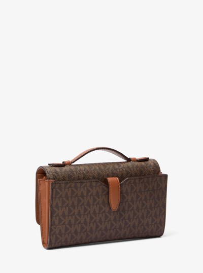 Jet Set Travel Medium Logo Smartphone Crossbody Bag in LUGGAGE | Michael Kors