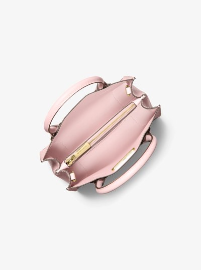 Mercer Medium Signature Logo Crossbody Bag in POWDER BLUSH | Michael Kors