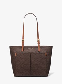 Bolso tote Jet Set mediano con bolsillos y logotipo