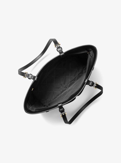 Bolso tote Jet Set mediano con bolsillo in NEGRO | Michael Kors