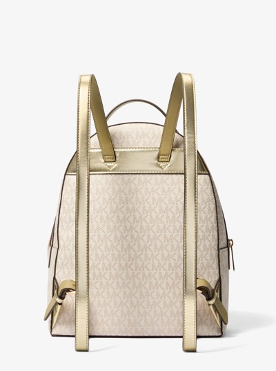 Sac &agrave; dos Sheila &agrave; deux tons de taille moyenne &agrave; logo Signature in OR P&Acirc;LE | Michael Kors