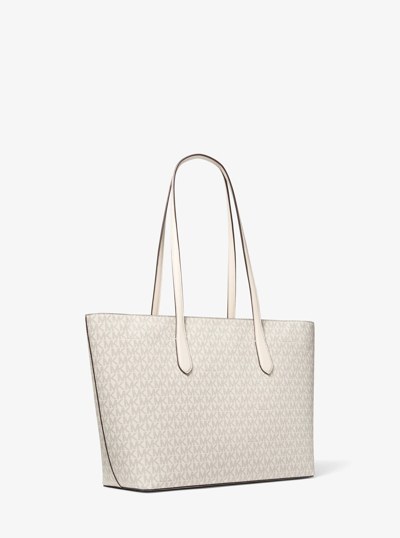Arden Large Signature Logo Tote Bag in LT CRM MULTI | Michael Kors