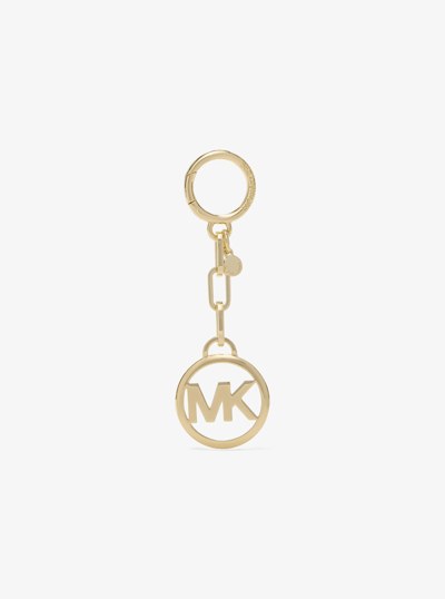Jet Set Logo Bag Charm in ORO 18K | Michael Kors