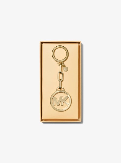Jet Set Logo Bag Charm in ORO 18K | Michael Kors