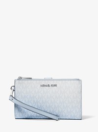 Jet Set Large Ombr&eacute; Signature Logo Wristlet