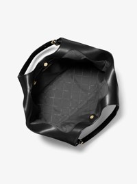 Bolso tote Bernie grande de piel granulada