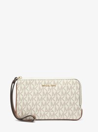Jet Set Travel Small Signature Logo Wristlet