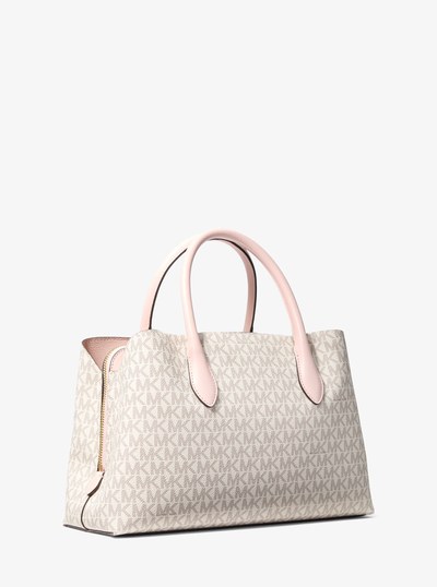 Maya Medium Signature Logo Satchel in PWD BLSH MLT - Sale