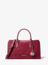 Arden Medium Signature Logo Top-Zip Satchel