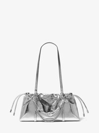 Petit sac &agrave; &eacute;paule Matilda m&eacute;tallis&eacute; et cintr&eacute;