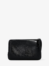 Jet Set Travel Small Crackled Wristlet