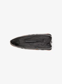 Jet Set Travel Plaid Print Wool Wristlet