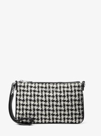 Bolso de pulsera Jet Set Travel convertible de tejido con dise&ntilde;o de pata de gallo