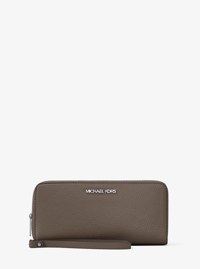 Large Pebbled Leather Continental Wallet