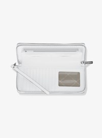 Large Pebbled Leather Continental Wallet