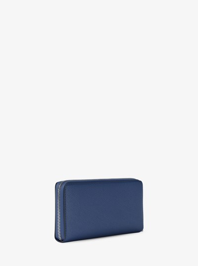Large Pebbled Leather Continental Wallet in GALAXY BLUE | Michael Kors