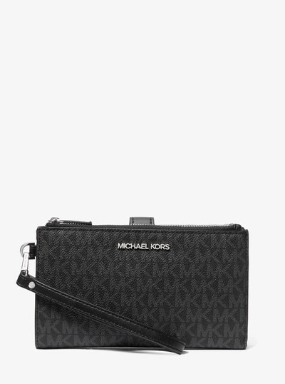 Cartera Adele con logotipo y compartimiento para smartphone in NEGRO | Michael Kors