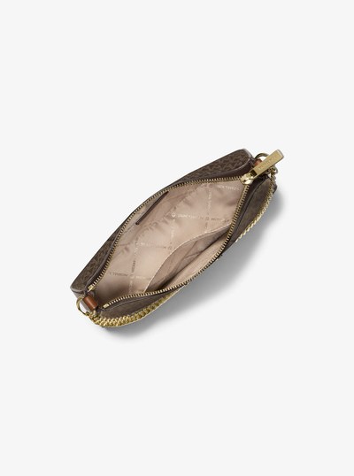 Jet Set Medium Signature Logo Convertible Crossbody Bag in BROWN | Michael Kors
