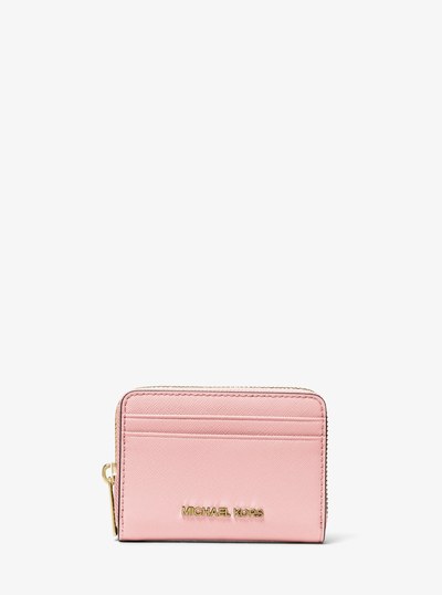 Jet Set Travel Medium Saffiano Leather Wallet in POWDER BLUSH | Michael Kors