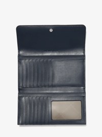 Jet Set Travel Large Quilted Tri-Fold Wallet