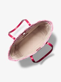 Vincent Large Logo Jacquard Tote Bag with Card Case