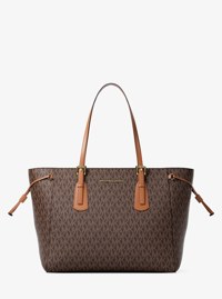 Bolso tote Voyager grande con cremallera superior y logotipo exclusivo