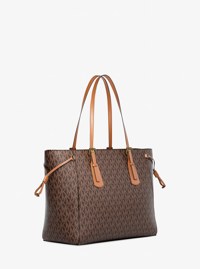 Bolso tote Voyager grande con cremallera superior y logotipo exclusivo