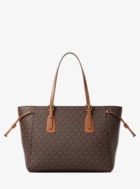 Bolso tote Voyager grande con cremallera superior y logotipo exclusivo