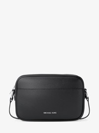 Jet Set Large Pebbled Leather Camera Crossbody Bag