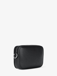 Jet Set Large Pebbled Leather Camera Crossbody Bag
