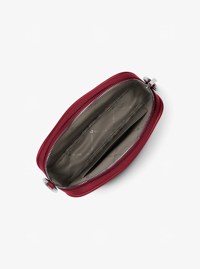 Jet Set Large Pebbled Leather Camera Crossbody Bag