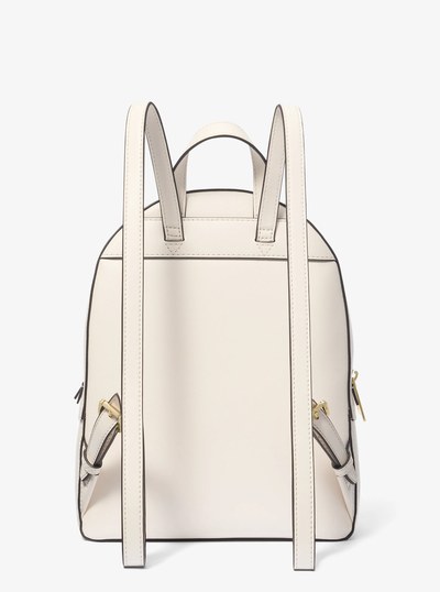Jaycee Medium Pebbled Leather Backpack in LT CREAM | Michael Kors