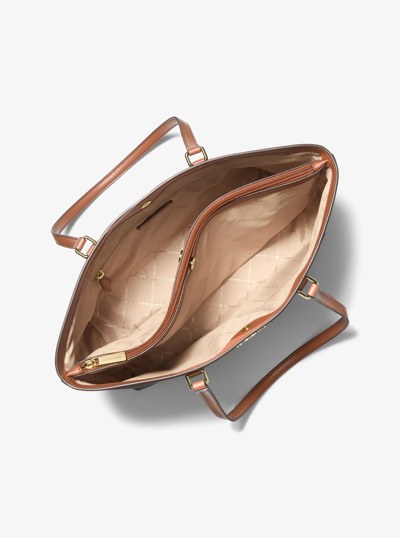 Sheila Large Signature Logo Tote Bag in BROWN | Michael Kors