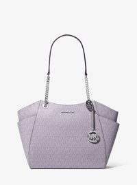 Jet Set Large Signature Logo Shoulder Bag