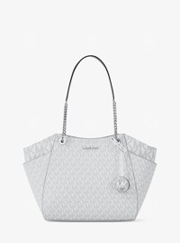 Jet Set Large Signature Logo Shoulder Bag