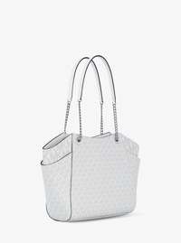Jet Set Large Signature Logo Shoulder Bag