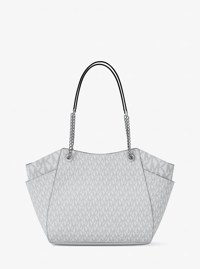 Jet Set Large Signature Logo Shoulder Bag