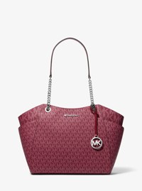 Jet Set Large Signature Logo Shoulder Bag