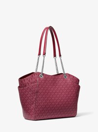 Jet Set Large Signature Logo Shoulder Bag