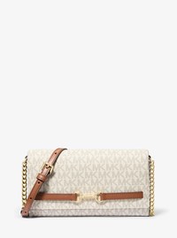 Carson Large Signature Logo Convertible Crossbody Bag