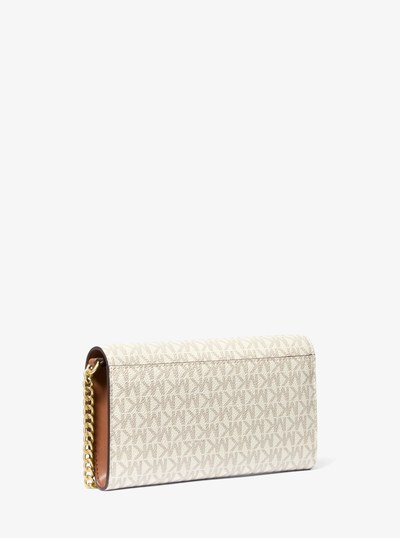 Carson Large Signature Logo Convertible Crossbody Bag in VANILLA | Michael Kors