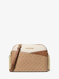 Sac &agrave; bandouli&egrave;re Jet Set Travel de taille moyenne &agrave; blocs de couleurs et &agrave; logo Signature