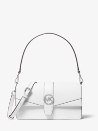 Greenwich Medium Saffiano Leather Convertible Shoulder Bag